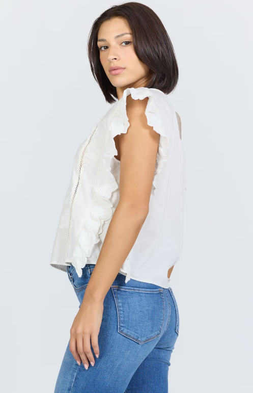 Ulla Flutter Sleeve Top
